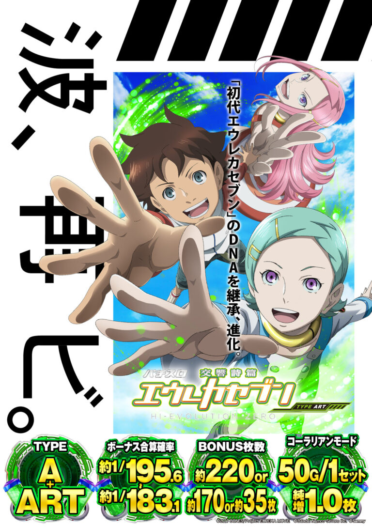 (JPG)【スペックポスター】パチスロ交響詩篇エウレカセブンHI-EVOLUTION ZERO TYPE-ART_縦型